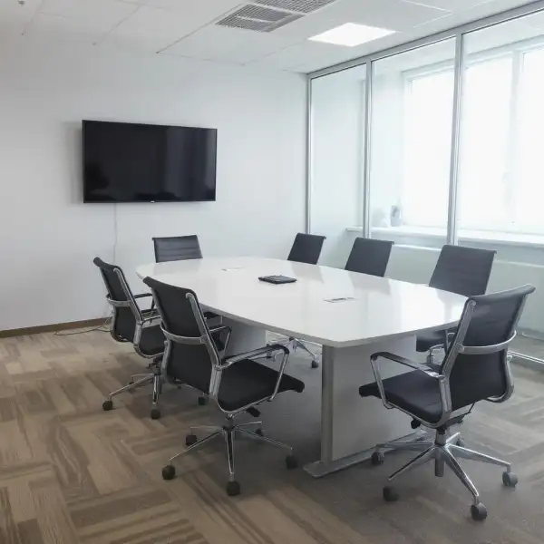 Переговорная комната в офисе - после уборки